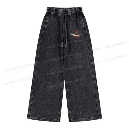 Tokyo-Tiger Oyashima Sushi Logo Washed Sweatpants