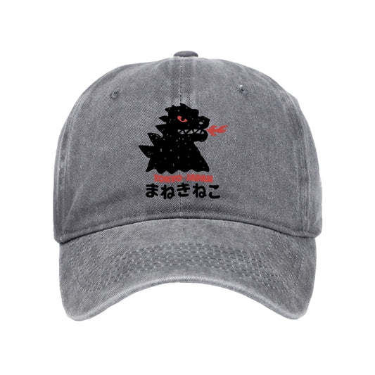 Tokyo-Tiger Japanese Fortune Cat Washed Cap