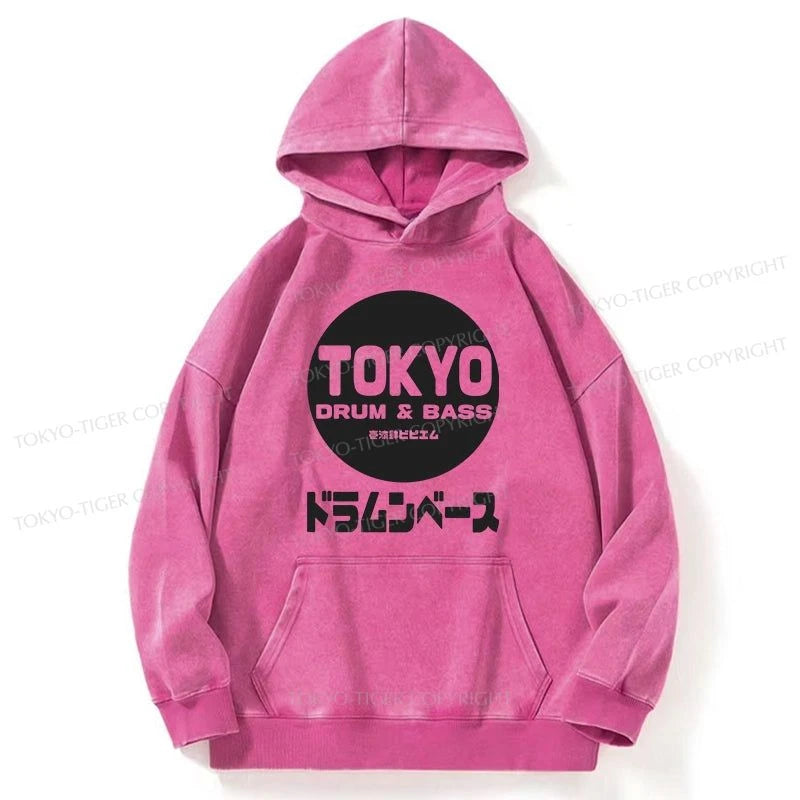 Tokyo-Tiger Tokyo DnB Japanese Washed Hoodie