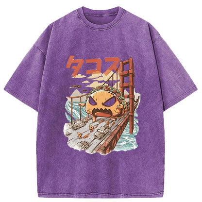 Tokyo-Tiger The Great Taco Kaiju Washed T-Shirt
