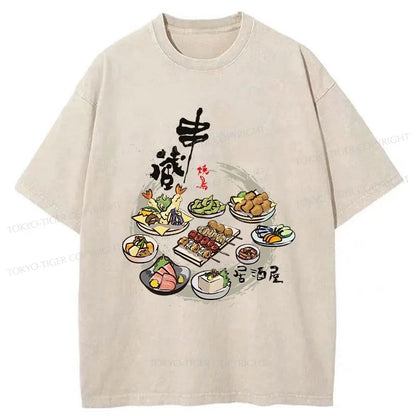 Tokyo-Tiger Lzakaya Japan Washed T-Shirt