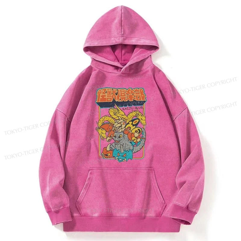 Tokyo-Tiger Kaiju Club Japanese Washed Hoodie