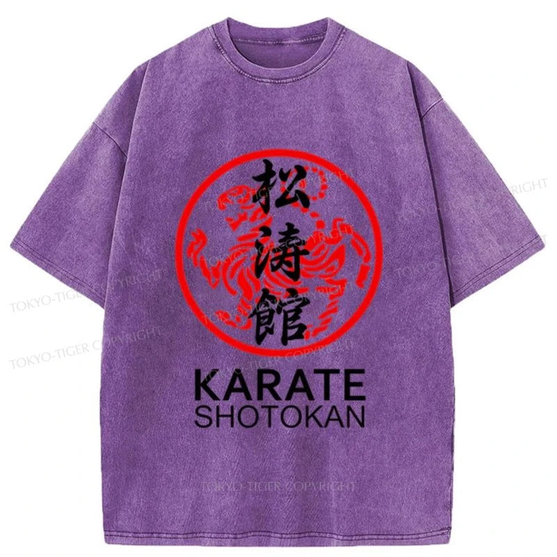 Tokyo-Tiger Karate Shotokan Washed T-Shirt