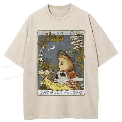 Tokyo-Tiger Magic Frog Japanese Washed T-Shirt