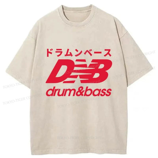 Tokyo-Tiger Drum And Bass Japan Washed T-Shirt