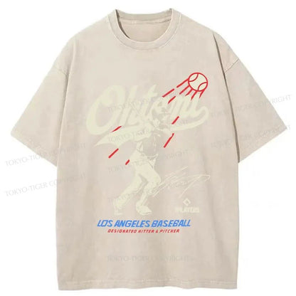 Tokyo-Tiger Shohei Ohtani Retro Japanese Washed T-Shirt