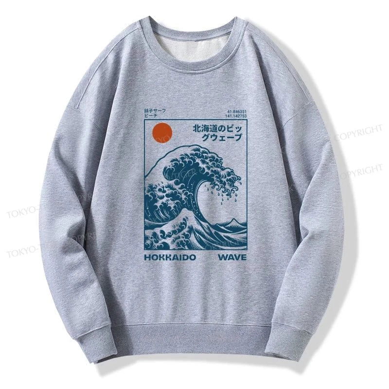 Tokyo-Tiger Hokkaido Wave Japan Sweatshirt