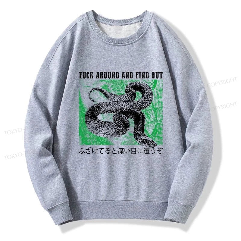 Tokyo-Tiger Cold And Heartless Snake Sweatshirt