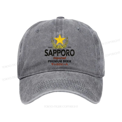 Tokyo-Tiger Sapporo Beer Star Japanese Washed Cap