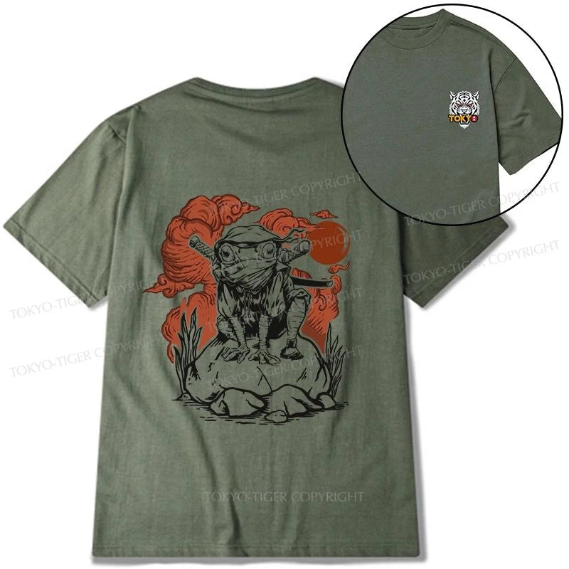 Tokyo-Tiger Ninja Frog Japanese Front Back Classic T-Shirt