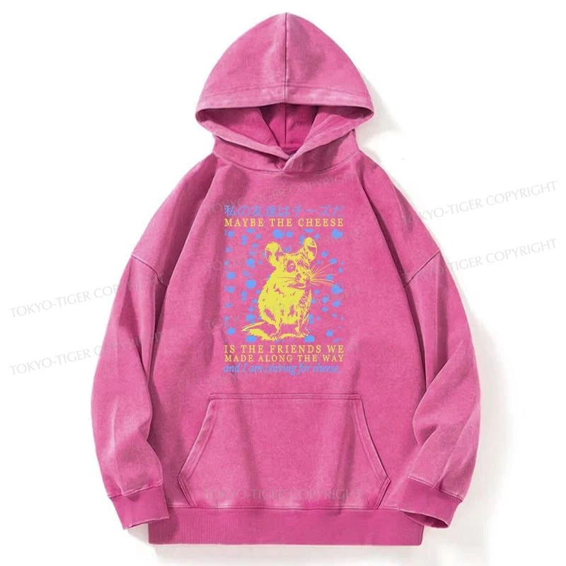 Tokyo-Tiger My Friend Is Cheese Washed Hoodie