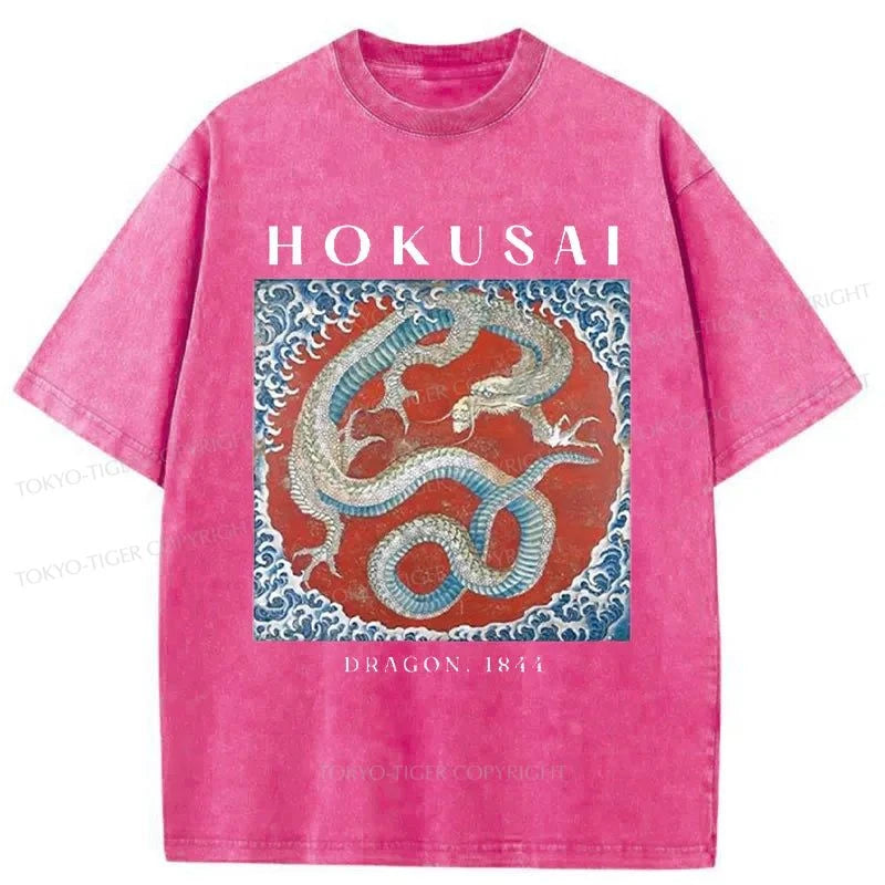 Tokyo-Tiger Japanese Dragon Washed T-Shirt