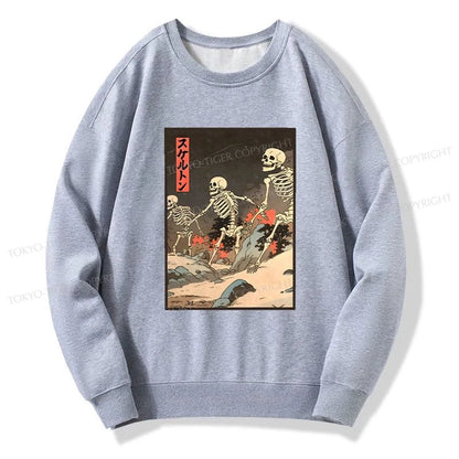 Tokyo-Tiger Japanese Rising Skeletons Sweatshirt