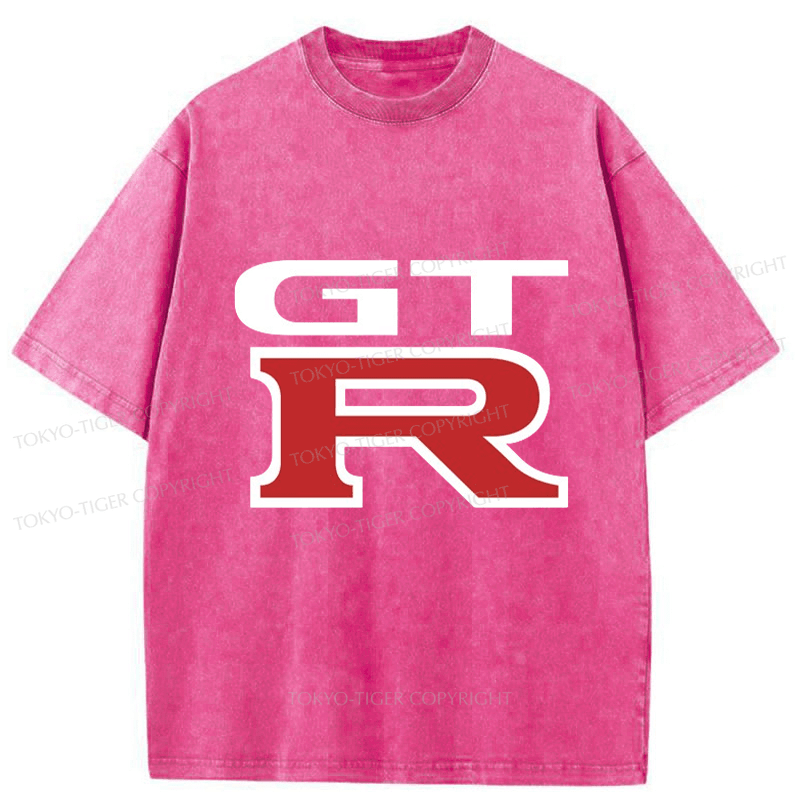 Tokyo-Tiger GTR Logo Japanese Washed T-Shirt