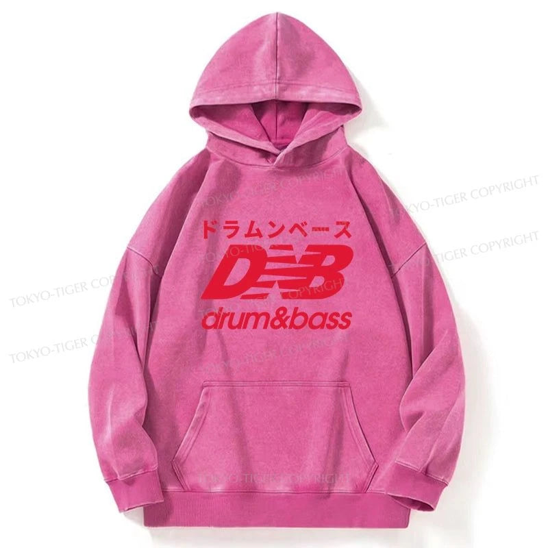 Tokyo-Tiger Drum And Bass Japan Washed Hoodie