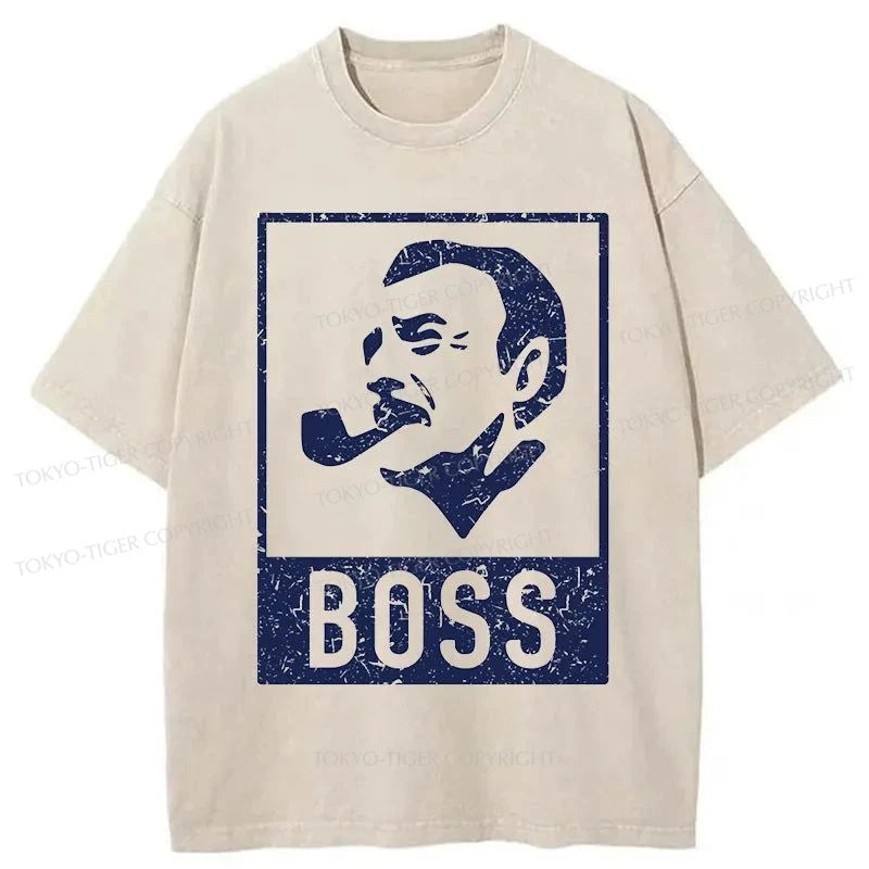 Tokyo-Tiger Japan Boss Coffee Washed T-Shirt