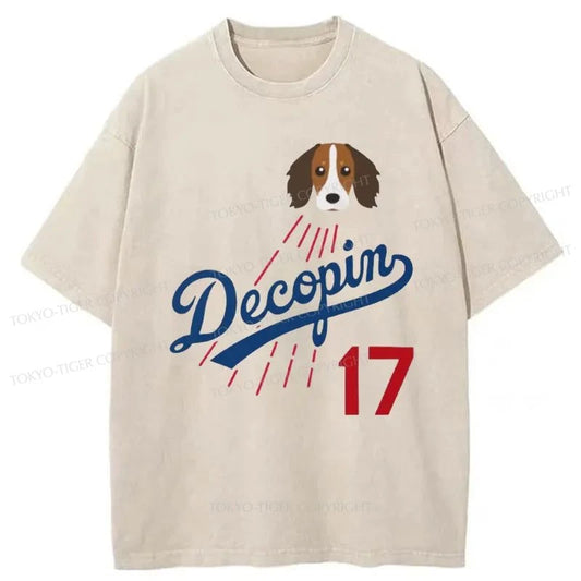 Tokyo-Tiger Shohei Ohtani's Dog "Decopin (Decoy)" Washed T-Shirt