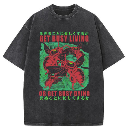 Tokyo-Tiger Busy Bee Japanese Washed T-Shirt