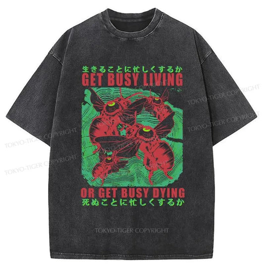 Tokyo-Tiger Busy Bee Japanese Washed T-Shirt