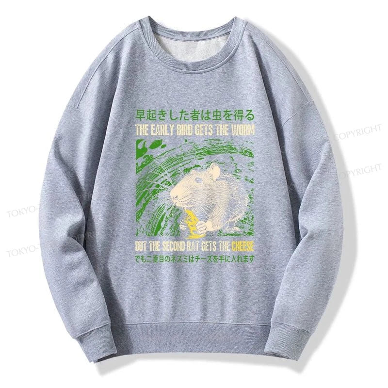 Tokyo-Tiger The Early Bird Gets The Worm Sweatshirt