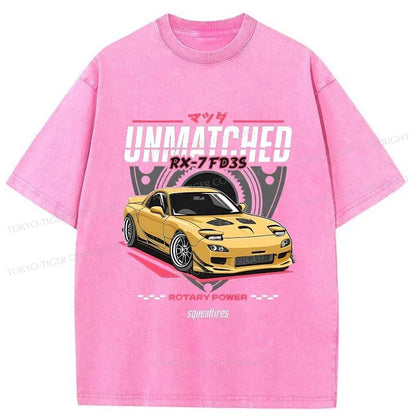 Tokyo-Tiger Mazda RX-7 Japanese Washed T-Shirt