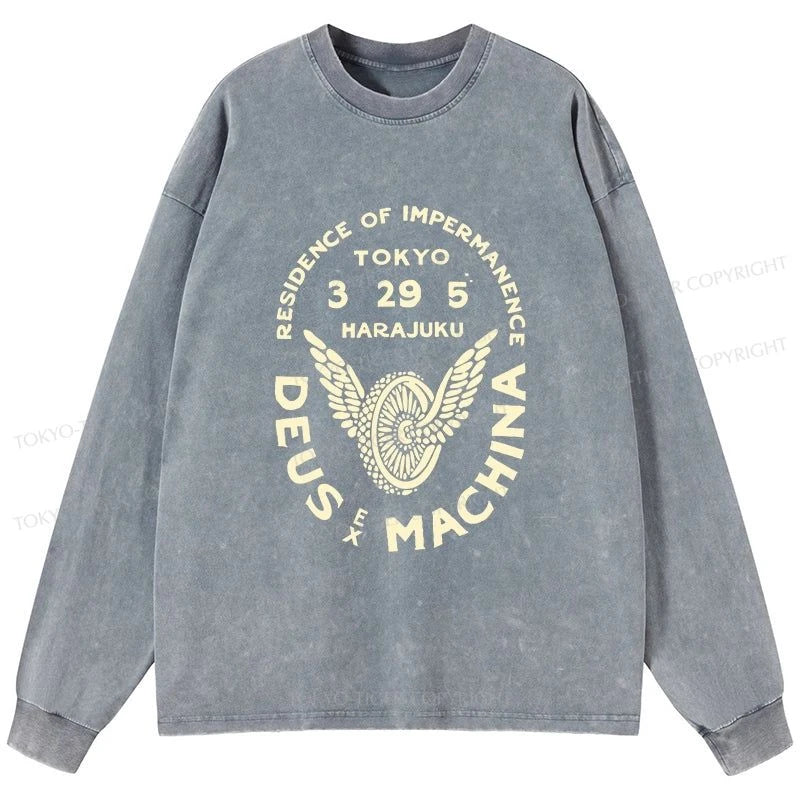 Tokyo-Tiger Deus Ex Machina Tokyo Washed Long Sleeve T-Shirt