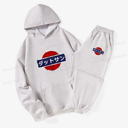 Tokyo-Tiger Datsun Vintage Japanese Car Fleece Lined Hoodie Set