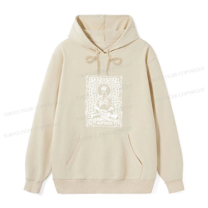 Tokyo-Tiger Sayagata Buddha Graphic Classic Hoodie