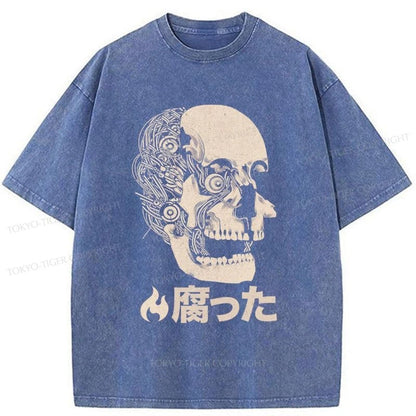 Tokyo-Tiger The Killing Of Skull Washed T-Shirt