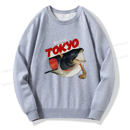 Tokyo-Tiger Vintage Japanese Tsukiji Fish Market Sweatshirt