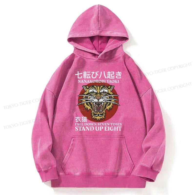 Tokyo-Tiger Retro Tiger Washed Hoodie