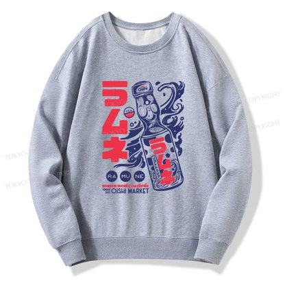 Tokyo-Tiger Ramune Print Japanese Sweatshirt