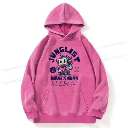 Tokyo-Tiger Junglist DNB Japan Washed Hoodie