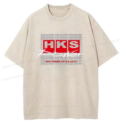 Tokyo-Tiger HKS Power Washed T-Shirt