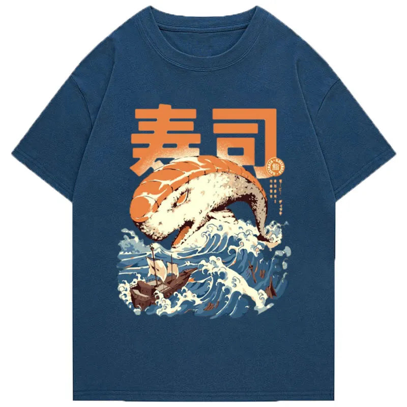 Tokyo-Tiger Sushi Wave Essential Classic T-Shirt