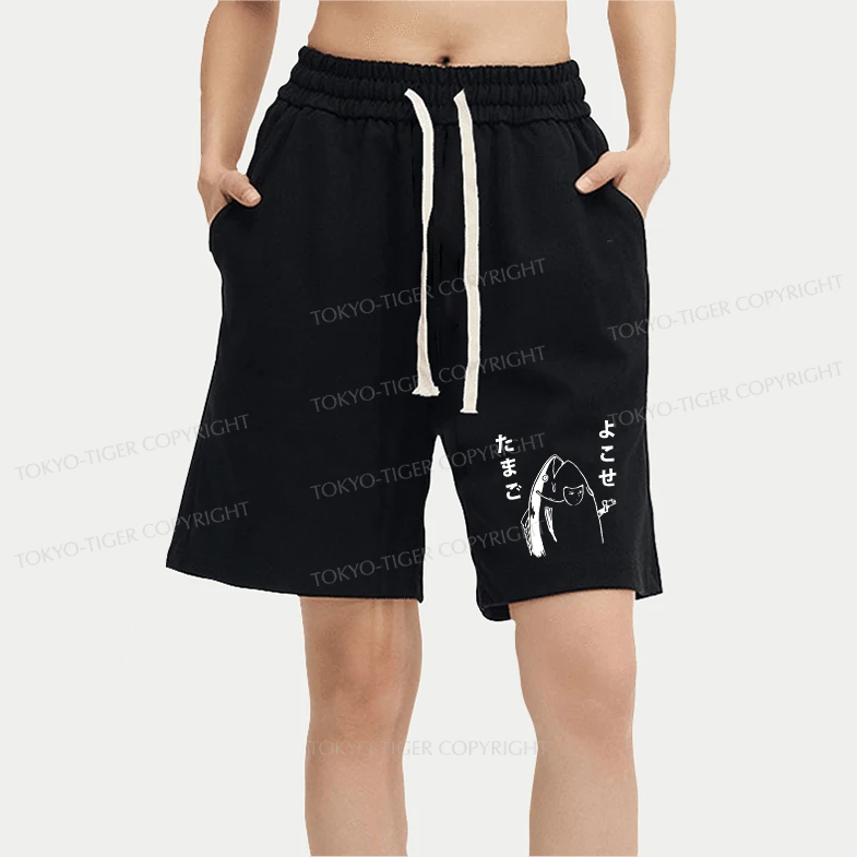 Tokyo-Tiger Give Me Egg Japanese Fish Unisex Shorts