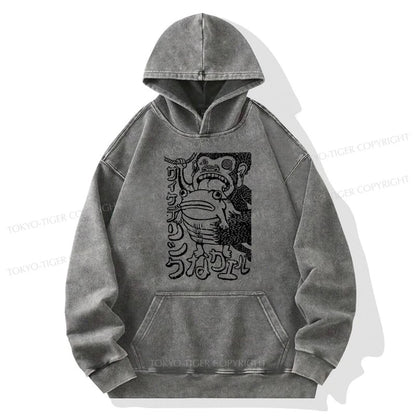 Tokyo-Tiger Orangutan Catches Frog Washed Hoodie