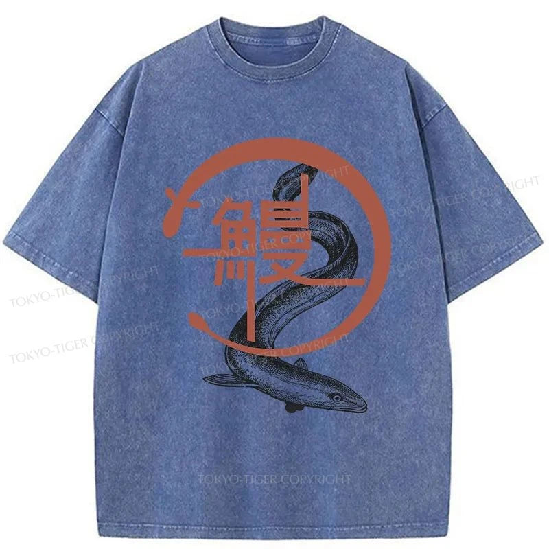 Tokyo-Tiger Eel Japanese Washed T-Shirt