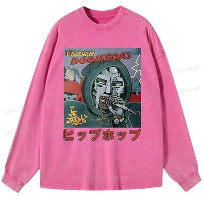 Tokyo-Tiger Mf Doom Japan Washed Long Sleeve T-Shirt