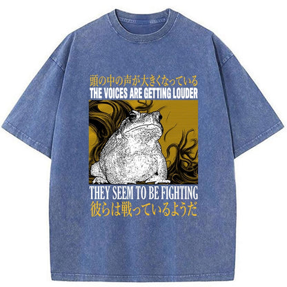 Tokyo-Tiger The Voices Are Getting Louder Frog Washed T-Shirt