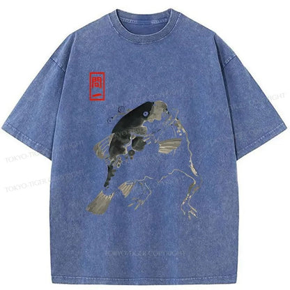 Tokyo-Tiger Matsumoto Hoji Frog With Fish Washed T-Shirt