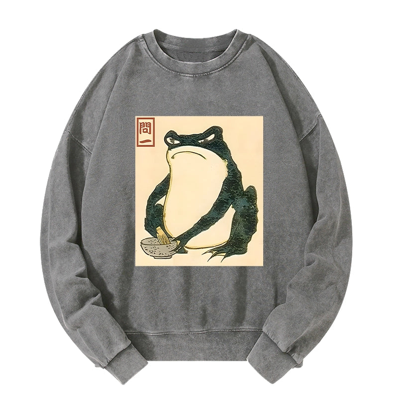 Tokyo-Tiger Matsumoto Hoji Japanese Frog Washed Sweatshirt