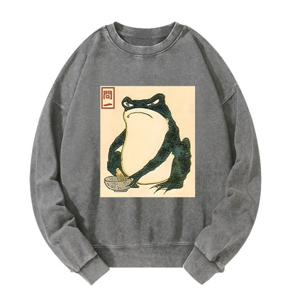 Tokyo-Tiger Matsumoto Hoji Japanese Frog Washed Sweatshirt