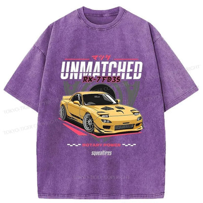 Tokyo-Tiger Mazda RX-7 Japanese Washed T-Shirt