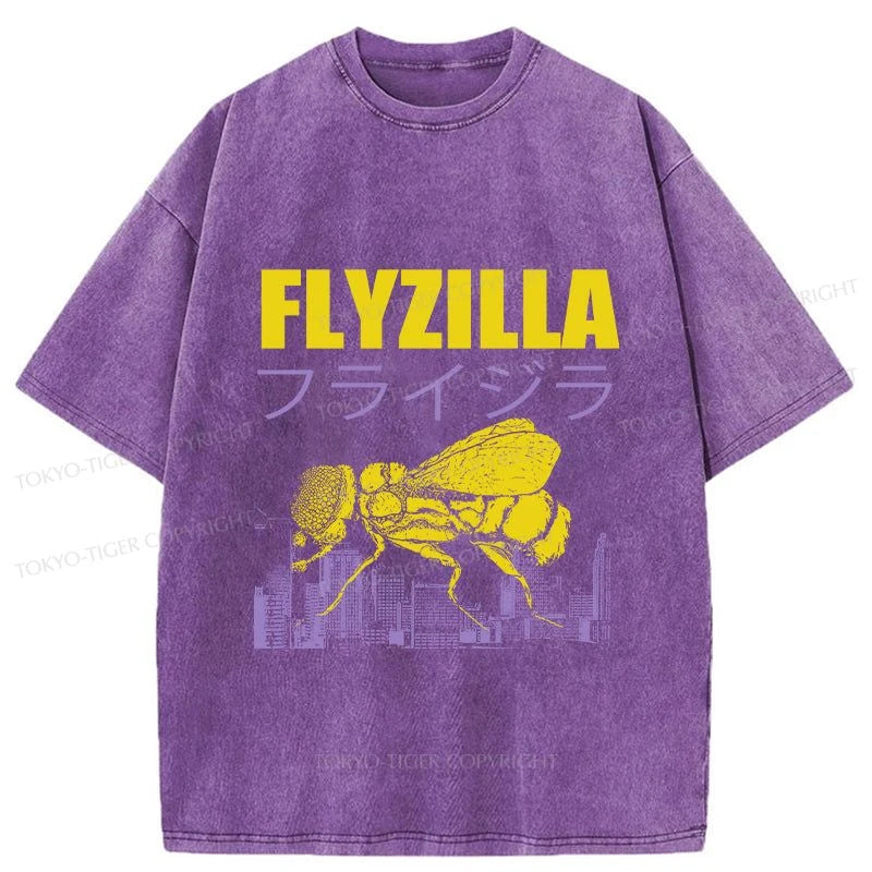 Tokyo-Tiger Giant Fly Japanese Washed T-Shirt