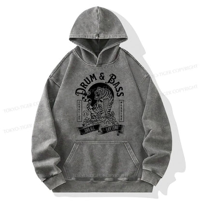 Tokyo-Tiger Drum & Bass Tiger Washed Hoodie