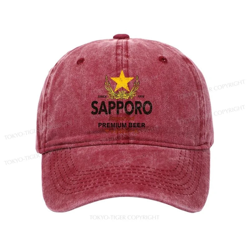 Tokyo-Tiger Sapporo Beer Star Japanese Washed Cap