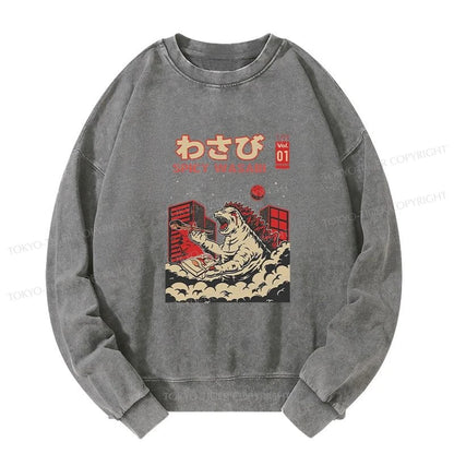 Tokyo-Tiger Spicy Wasabi Washed Sweatshirt