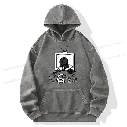 Tokyo-Tiger The Ring Sadako Washed Hoodie