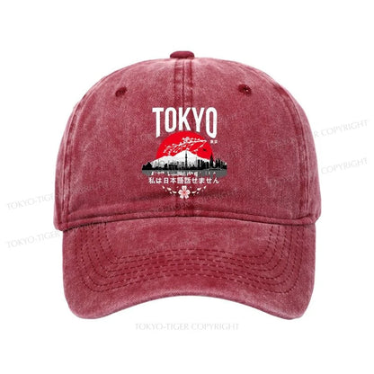 Tokyo-Tiger I don’t speak Japanese Washed Cap